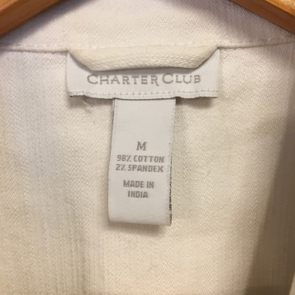 Charter Club White Jean Jacket - Picture 4 of 5